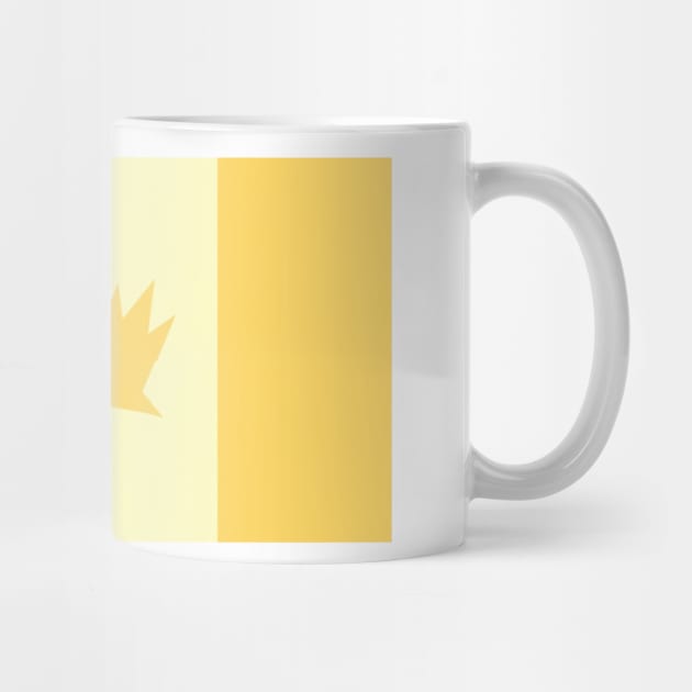 Minimalistic Gold Flat Canada Flag Shirt by AurumBrand